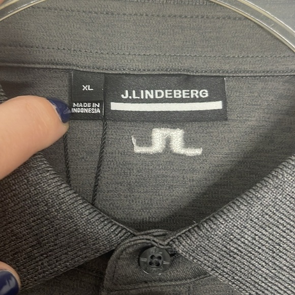 NWT Men’s J.Lindeberg Tour Tech Relaxed Fit Polo Gray Size XL - Picture 3 of 8